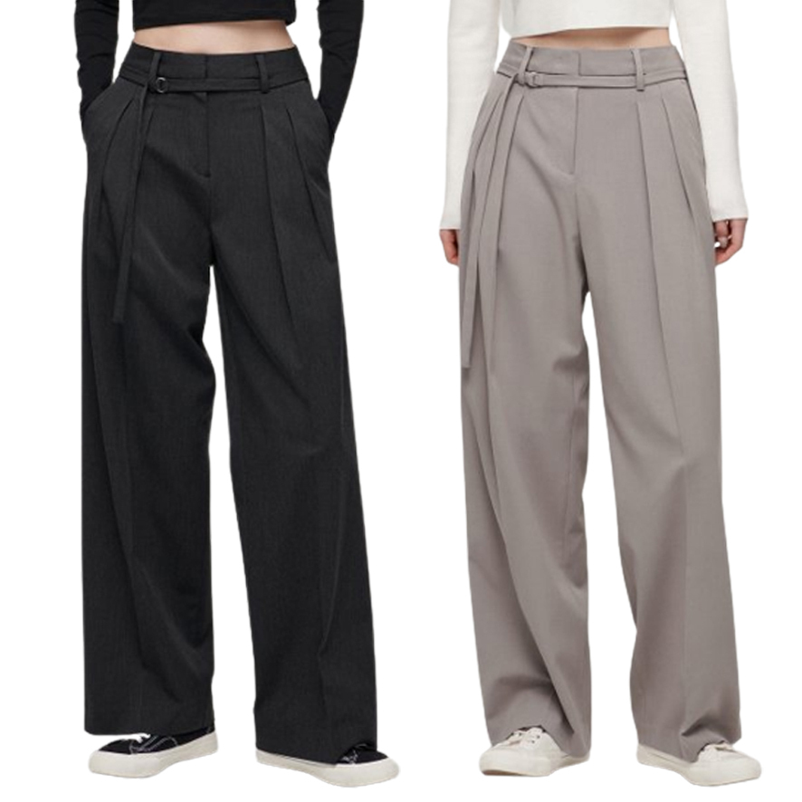 MUSINSA STANDARD LADY'S_2タックワイドベルトスラックス_5色