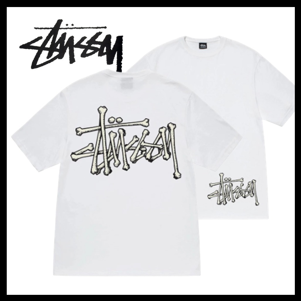 ★関税込★Stussy★Stussy Bones Stock T-Shirt White★Tシャツ