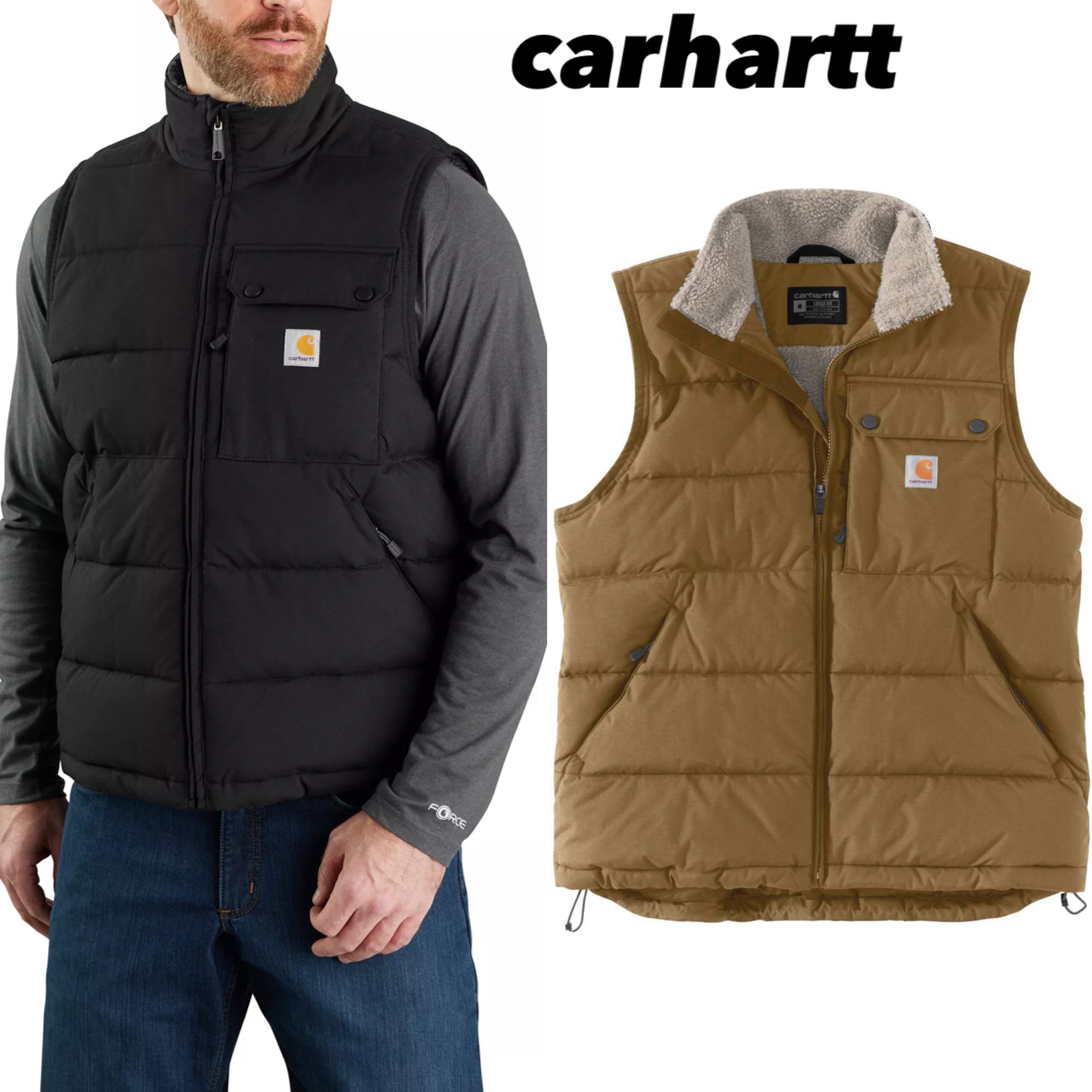 【carhartt】MONTANA キルティング ベスト 関税送料込
