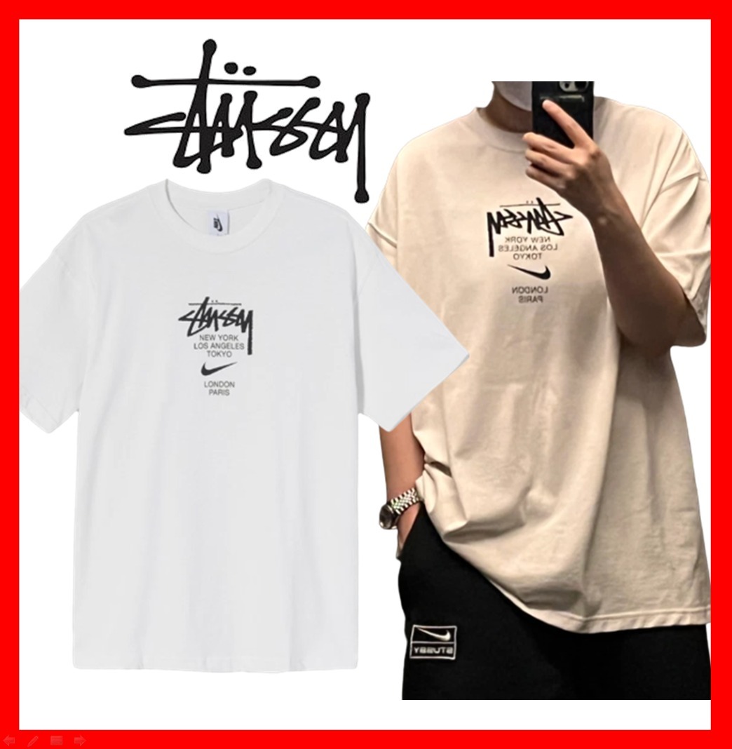 ★人気★【STUSSY】★Nike x Stussy WT T-Shir.t White★