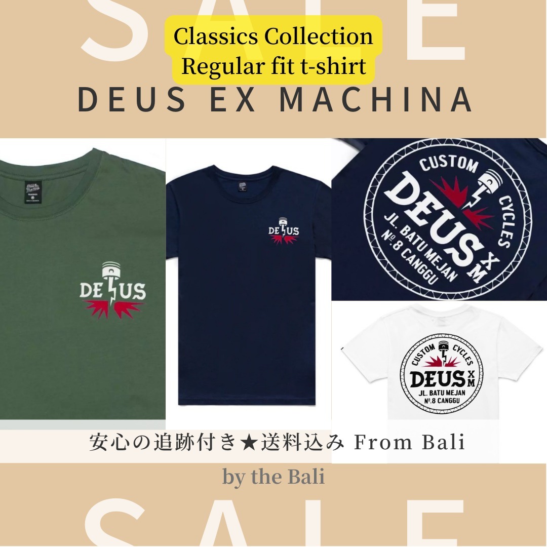【DEUS】オーガニックコットンジャージー生地Tシャツ/安心送料込