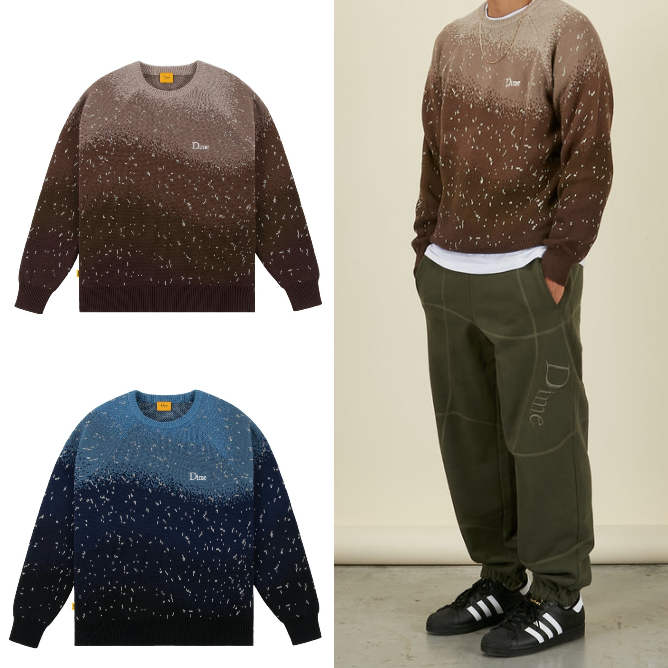 選べる2個セット Dime Knit Sweater ダイム ニットセーター最終値下げ