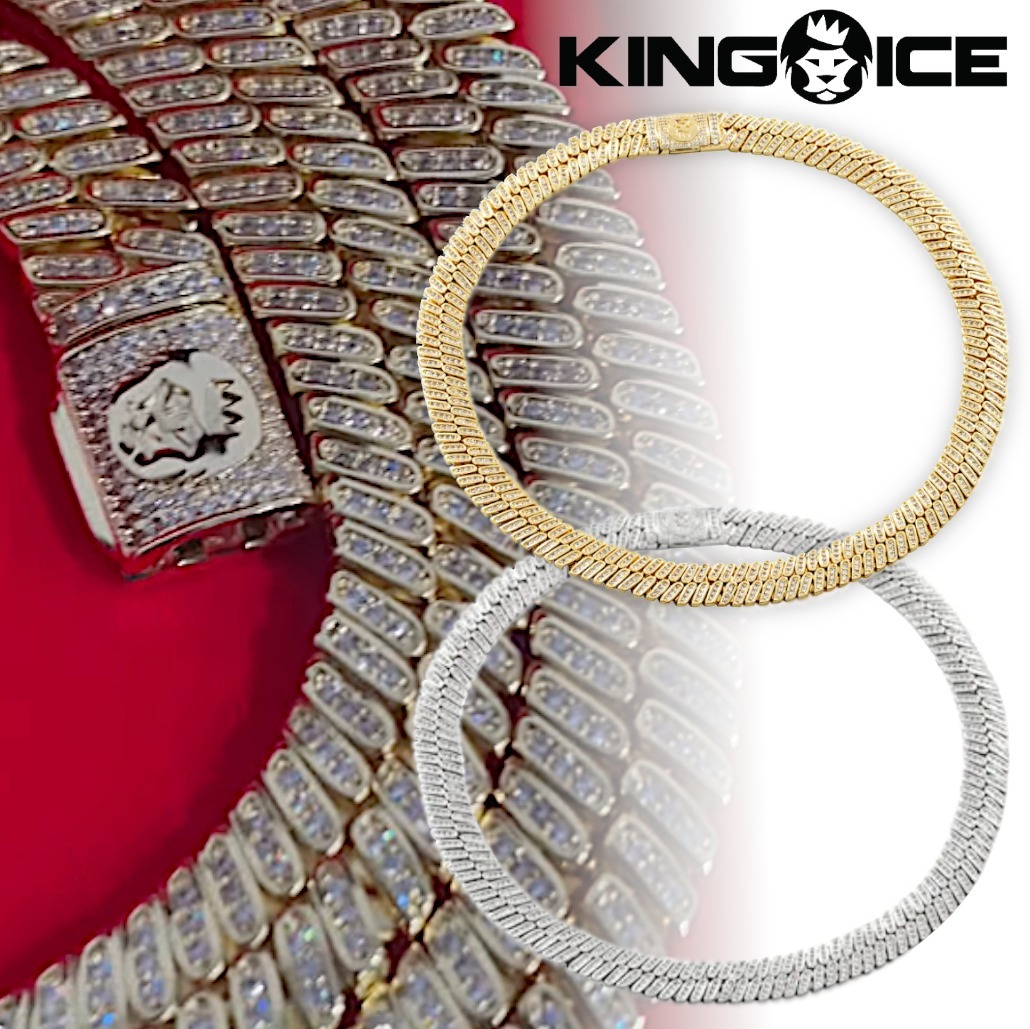 King Ice(キングアイス) ☆ 12MM アイスヘリンボーン チェーン