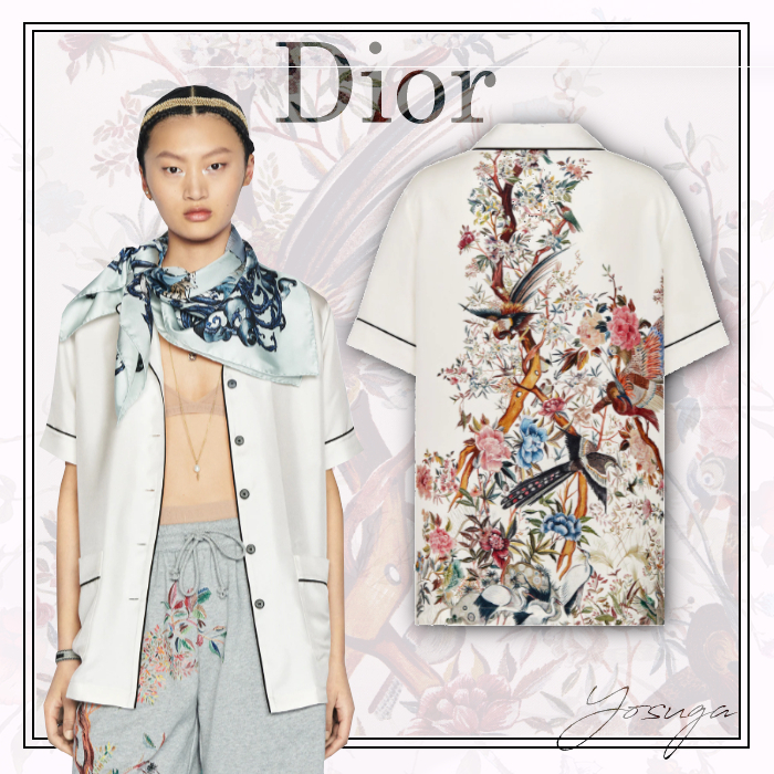 軽やかで上品なDIOR CHEZ MOI ショートスリーブ シャツ www.omniblonde.com