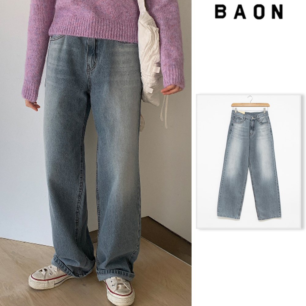 【BAON】Mullo washed denim pants