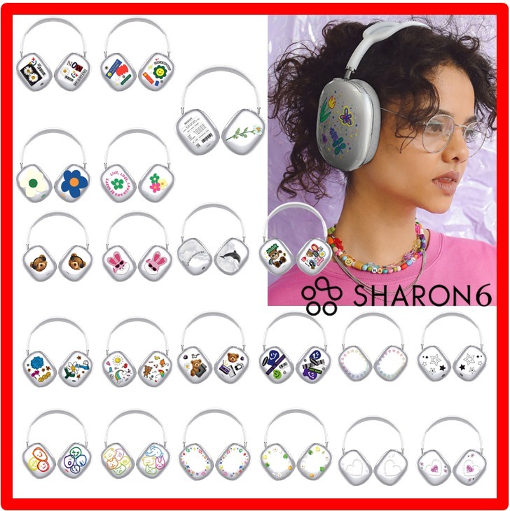 ☆韓国の人気☆【SHARON6】☆AirPods Max Clear Design Cas.e☆
