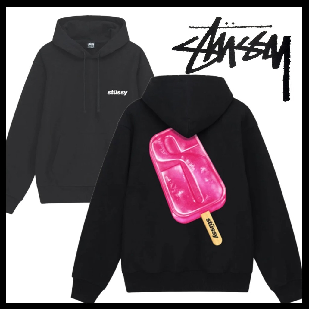 ★関税込★Stussy★Stussy Popsicle Hoodie Black★パーカー★