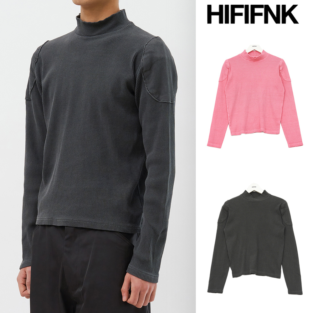 【HI FI FNK】War Pigment Cropped Pola Top