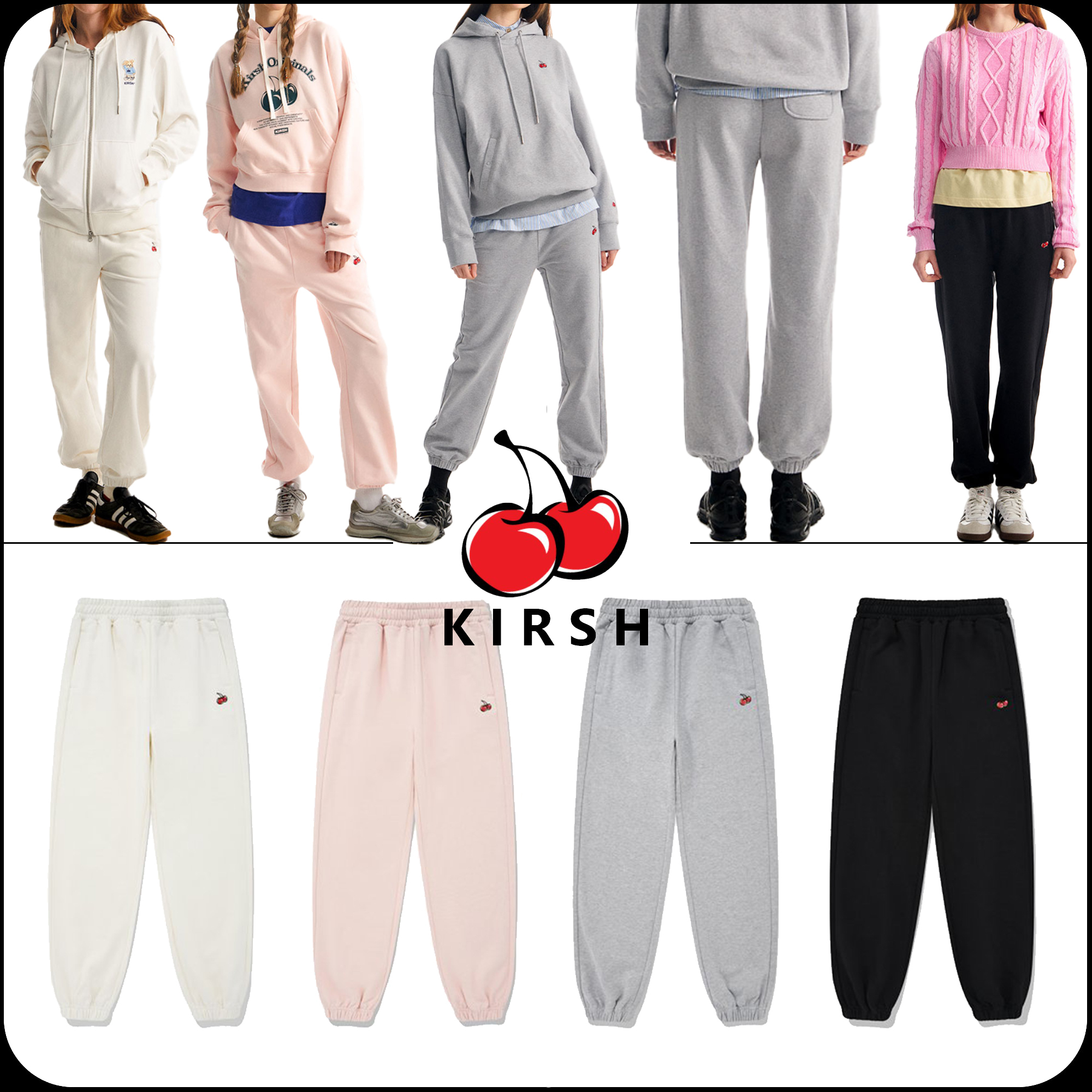 [ KIRSH ]★SMALL CHERRY JOGGER PANTS
