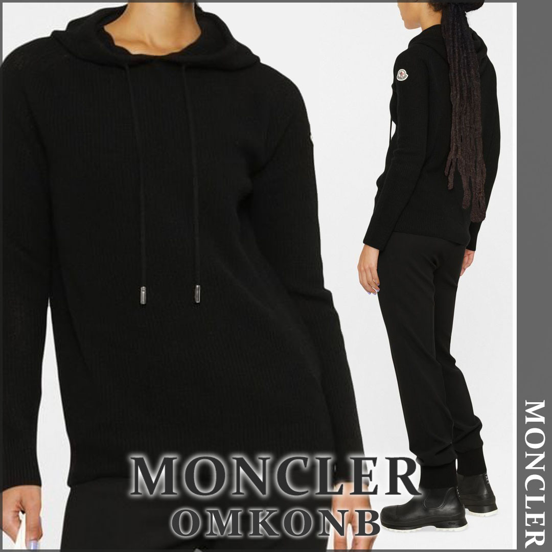 新色追加 MONCLER ウール&カシミアニットフーディ トップス | dpvworld.com