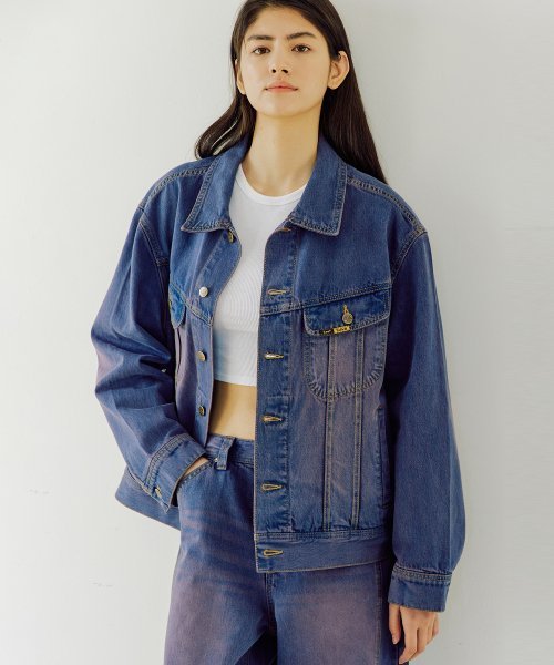 【FallettXLee】Washed Denim Jacket Purple