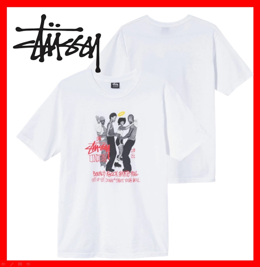 ★【STUSSY】★Stussy x Union Free Your Soul T-Shir.t White★