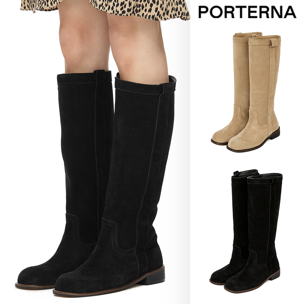 【PORTERNA】Poyton Suede Tall Boots
