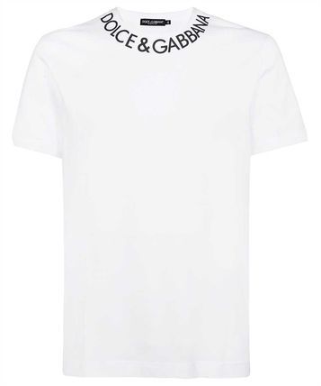 Dolce & Gabbana More T-Shirts Unisex Street Style Cotton Short Sleeves Logo Luxury