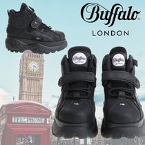 注目の厚底スニーカー★Buffalo LONDON★ロゴ ハイカット レザー