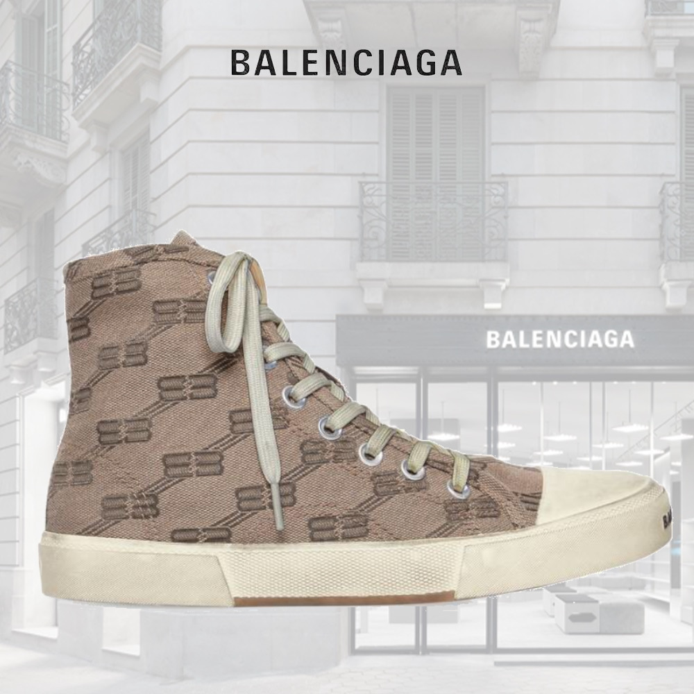【BALENCIAGA】PARIS HIGH TOP スニーカー BB MONOGRAM