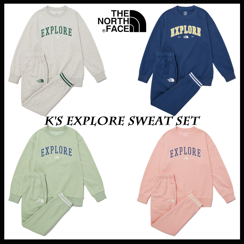 【THE NORTH FACE】K'S EXPLORE SWEAT SET★NM5MP04S