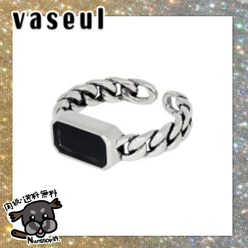 【VASEUL】Byzantine Right Angle Onyx Ring