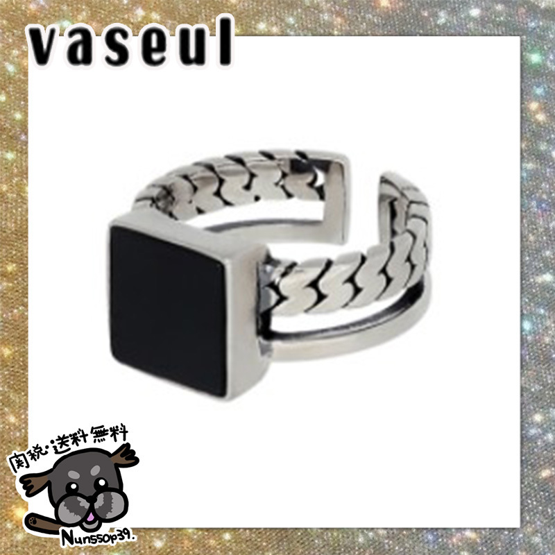 【VASEUL】Byzantine Square Onyx Ring