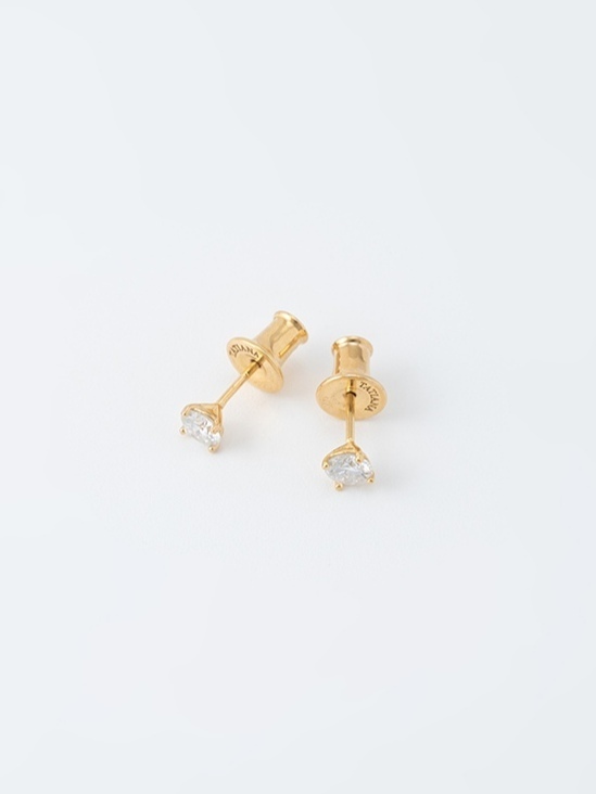 【TATIANA】(Silver925) Moissanite 0.5Carat Earring ピアス