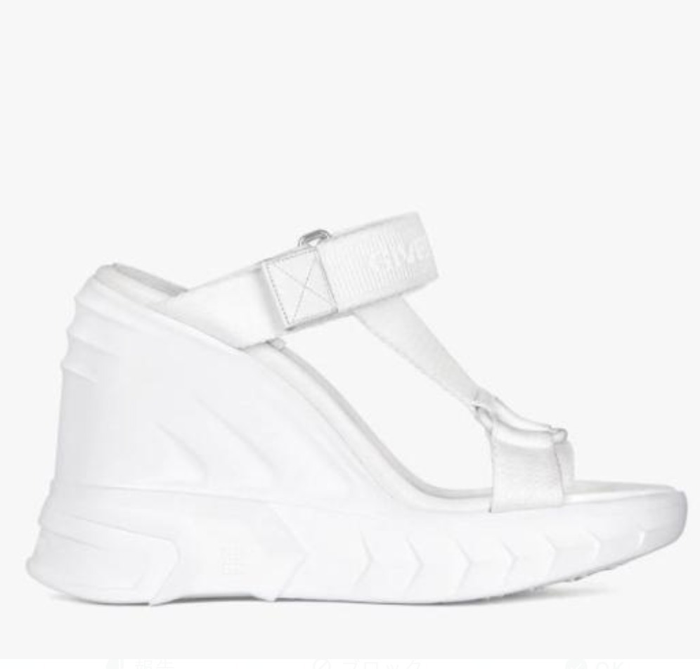 ホワイトブラウン GIVENCHY ウェッジサンダル | southbayplanning.com