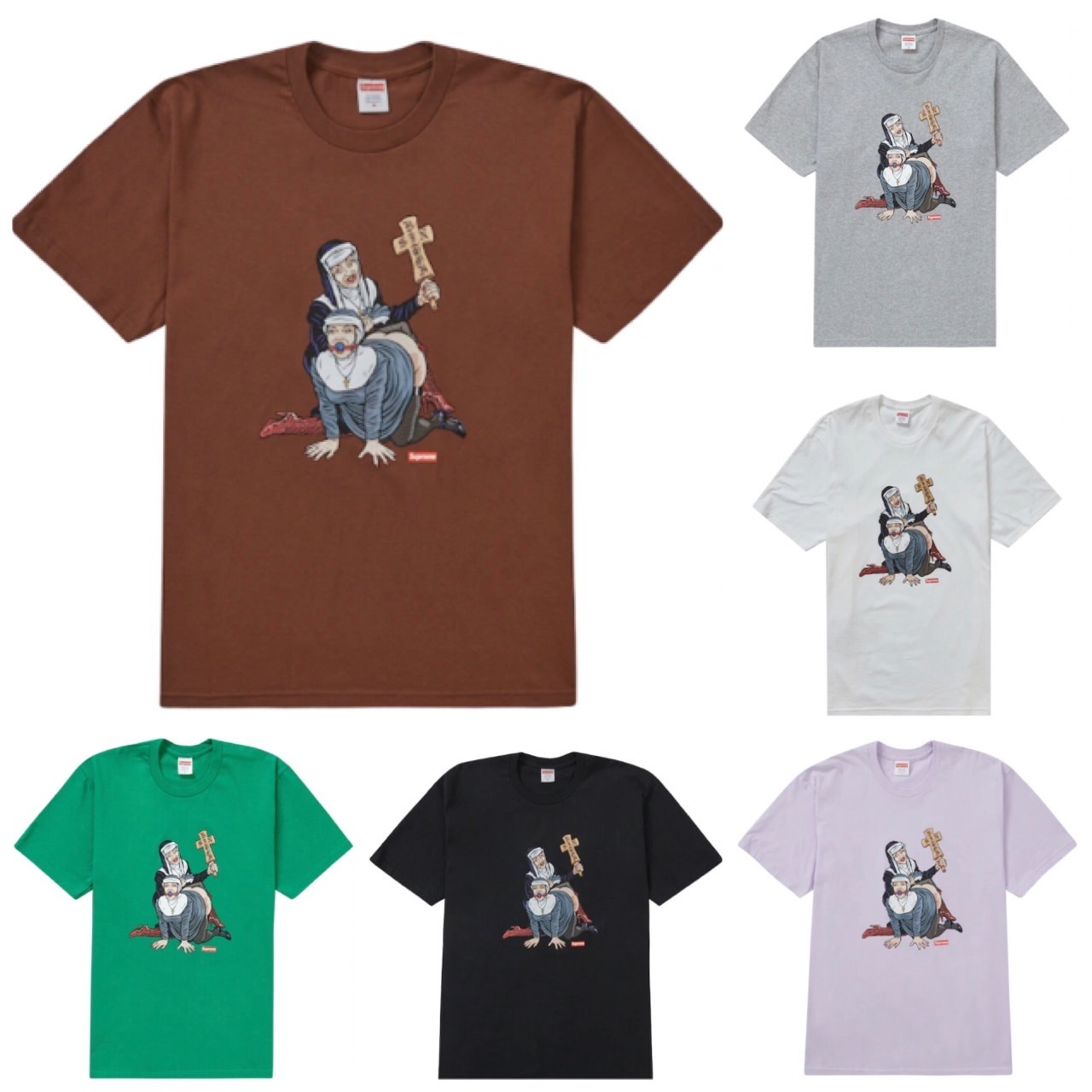 シュプリーム★修道女プリントTシャツ★Nuns Tee