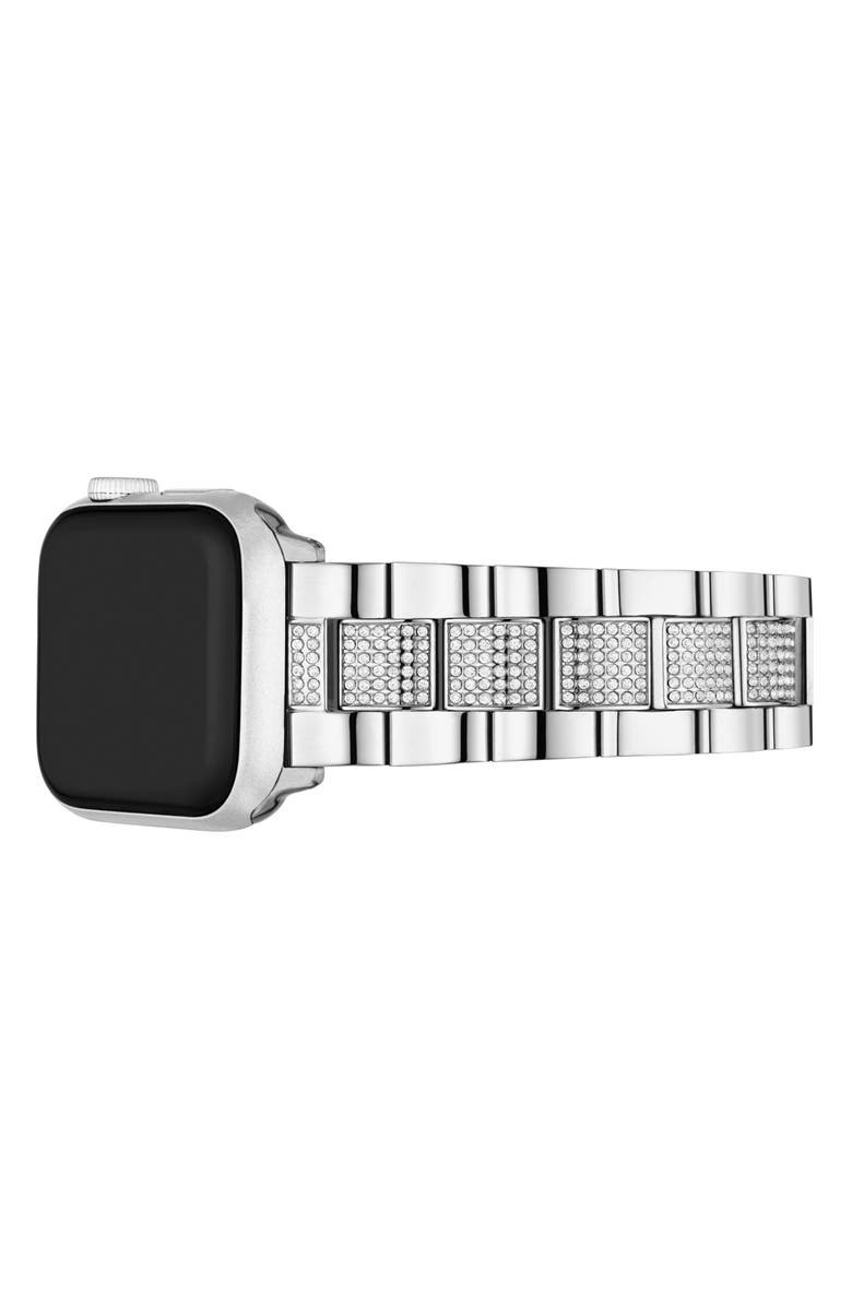Michael Kors☆キラキラシルバーが上品なアップルウォッチバンド