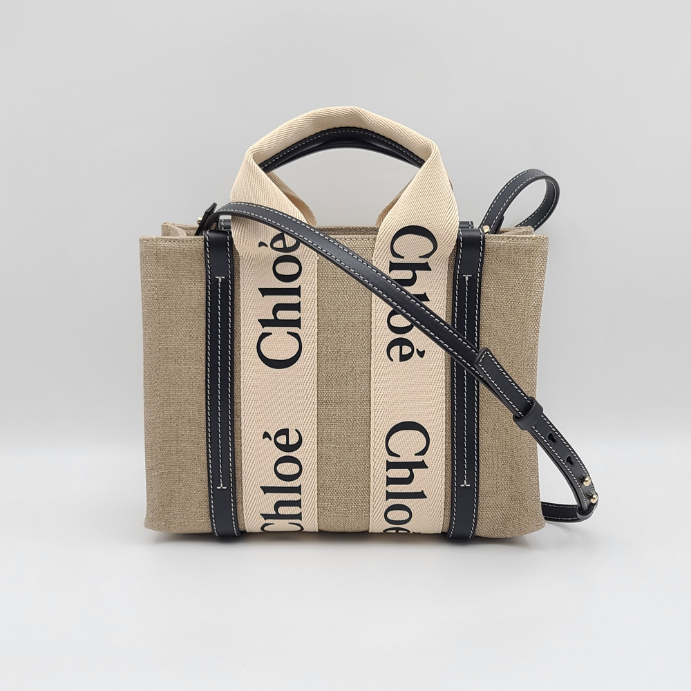 【CHLOE】SMALL WOODY TOTE BAG