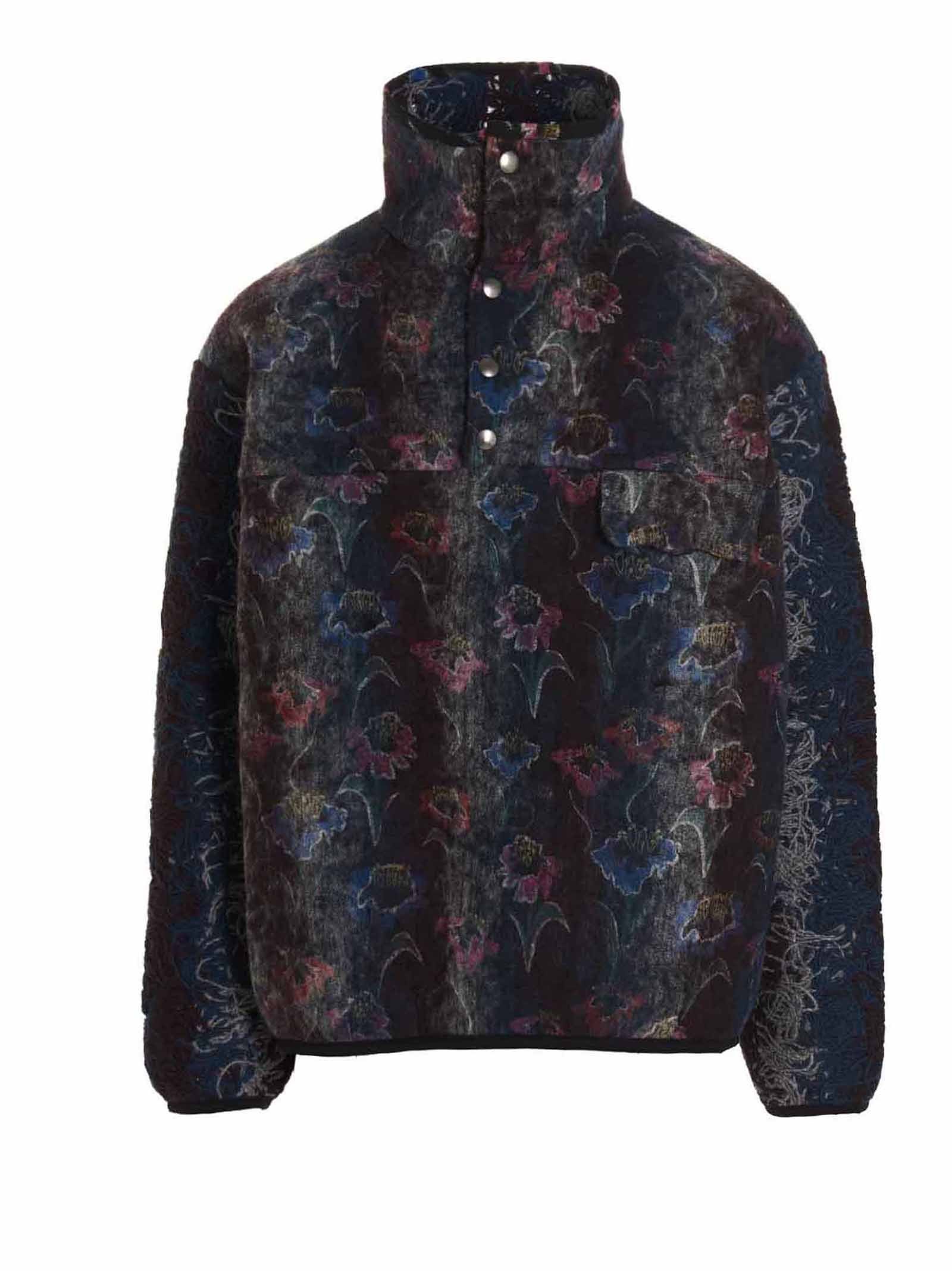 vitelli 'Doomboh Fleece Pullover Half Botton' sweatshirt www
