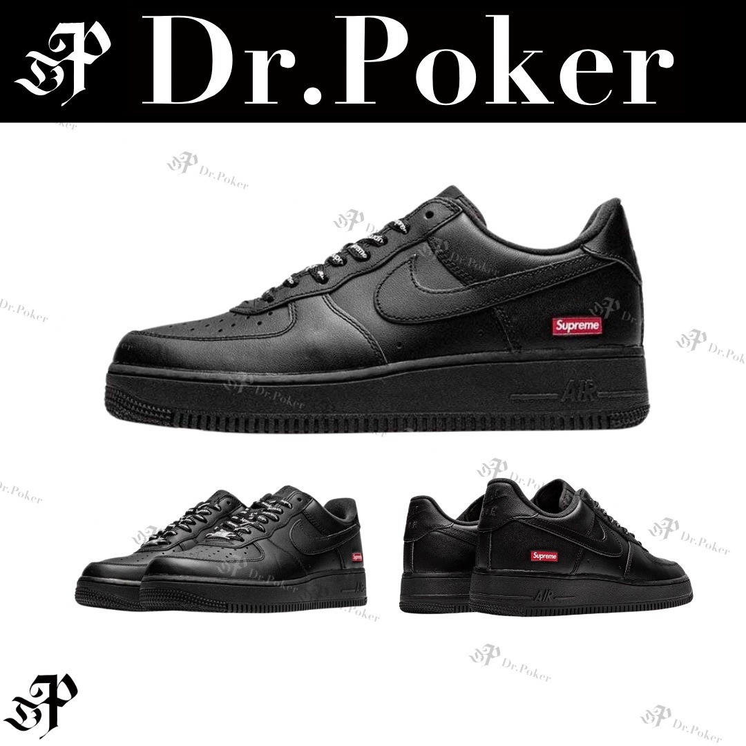 Supreme × NIKE AF1 Box Logo Air Force 1 Low ブラック 黒色