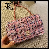 【季節感のあるツイード素材♪】CHANEL ミニフラップ バッグ