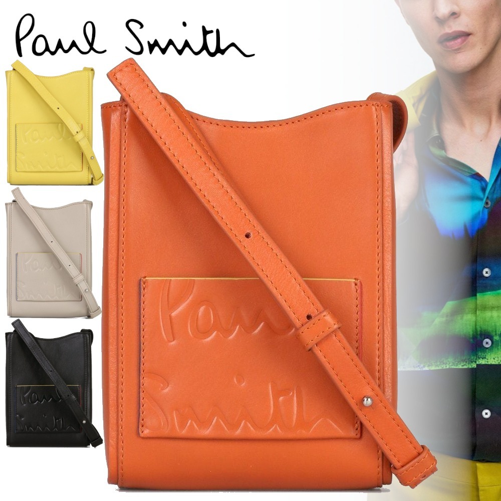 すぐ届く【Paul Smith】ブランデッドカラーエッジ クロスボディ 【新品