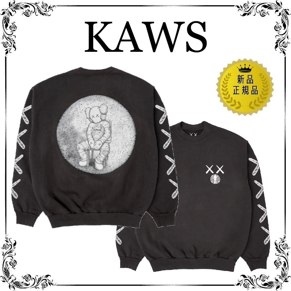 KAWS For Kid Cudi Moon Man Back Print Crewneck ○関送無料○