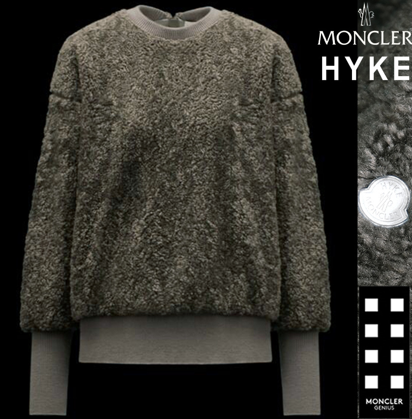 MONCLER  hyke モンクレール ニット セーター レザーMサイズ タグ