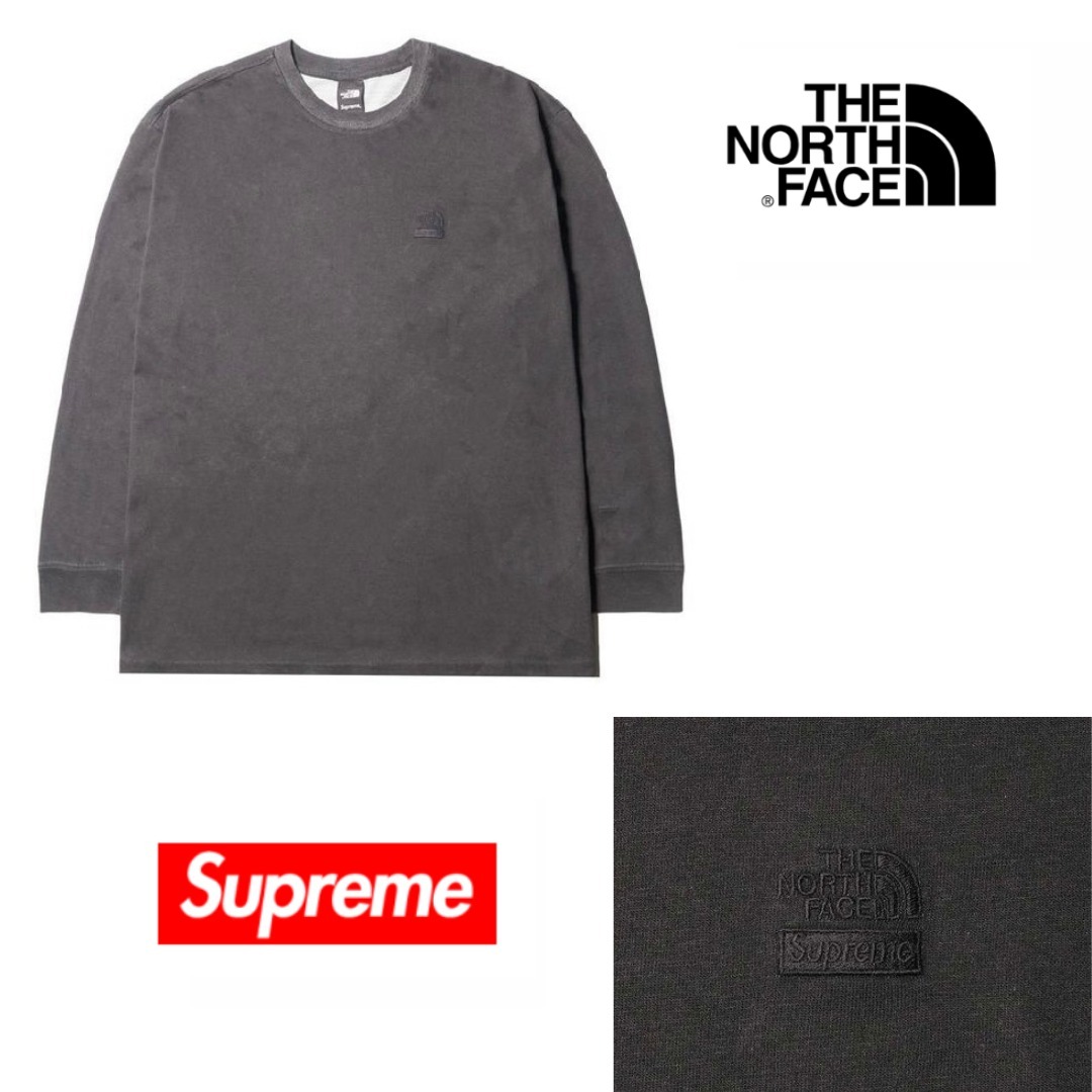 【希少】Supreme × The North Face Pigment Printed L/S Top
