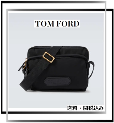 【関税込】TOM FORD ロゴパッチ ショルダーバッグ