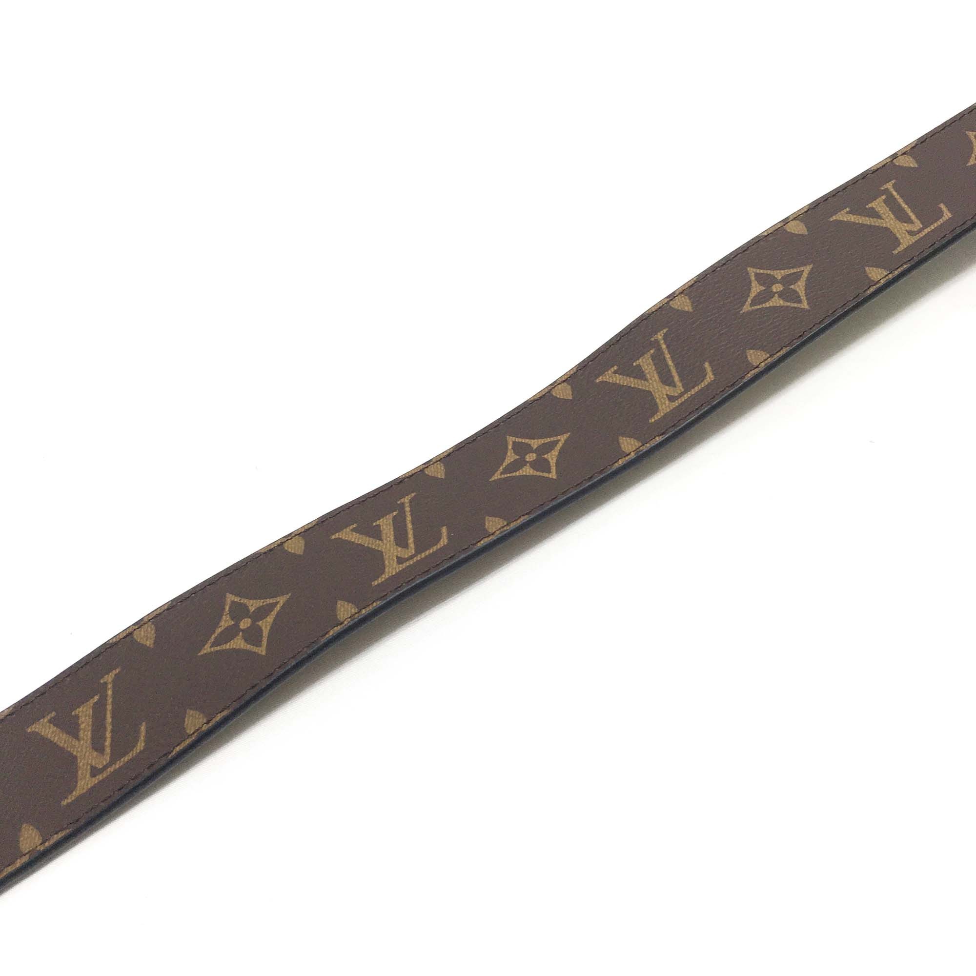 LOUIS VUITTON Mini 25MM Monogram Canvas Belt Brown