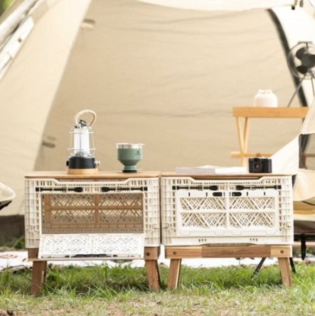 【BIGANT】Wood stand for 48 liter folding box