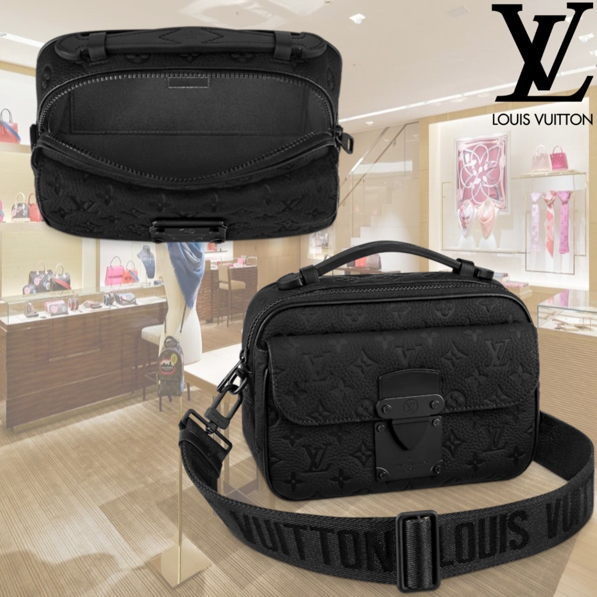 Louis Vuitton 直営店 Sロックメッセンジャー ショルダーバッグ