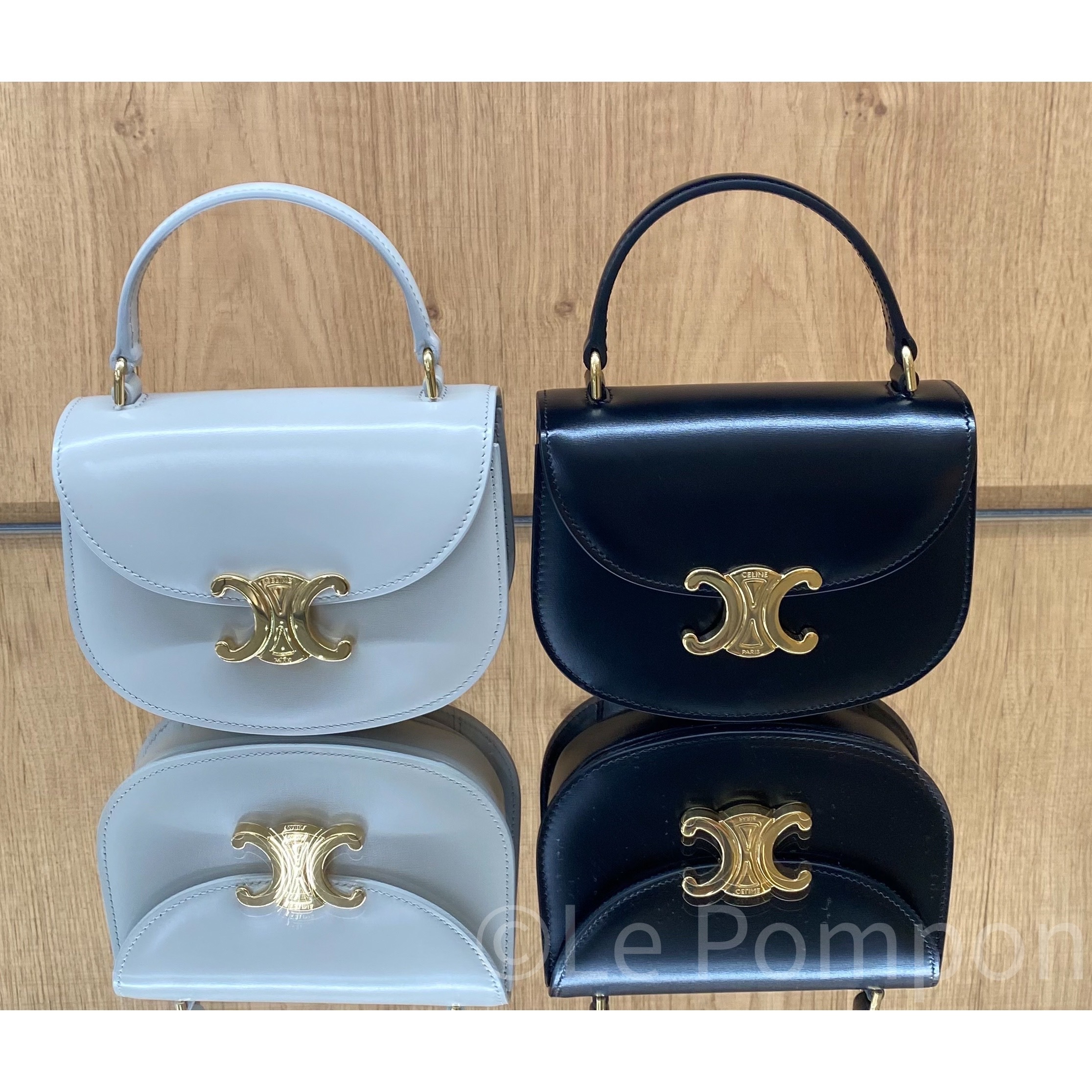 格安 CELINE☆ミニブザストリオンフシャイニーカーフ_Paris発 (CELINE カラーリング・白髪染め