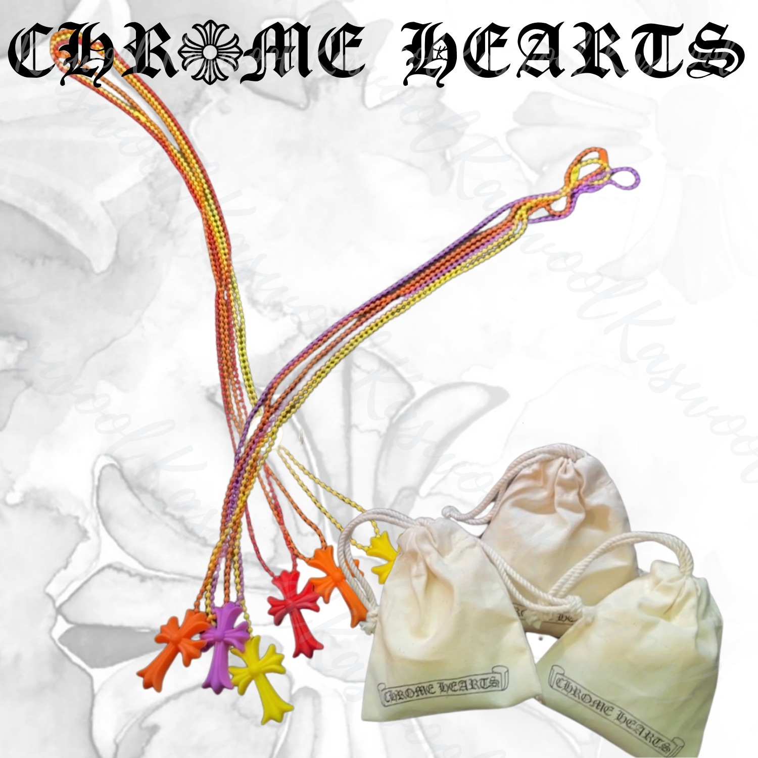 Chrome Hearts クロムハーツ CH Cross シリコンネックレス