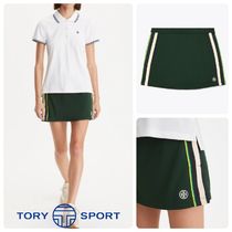 吸湿発散性【TORY SPORT】SIDE-STRIPE TENNIS SKIRT ◆スカート