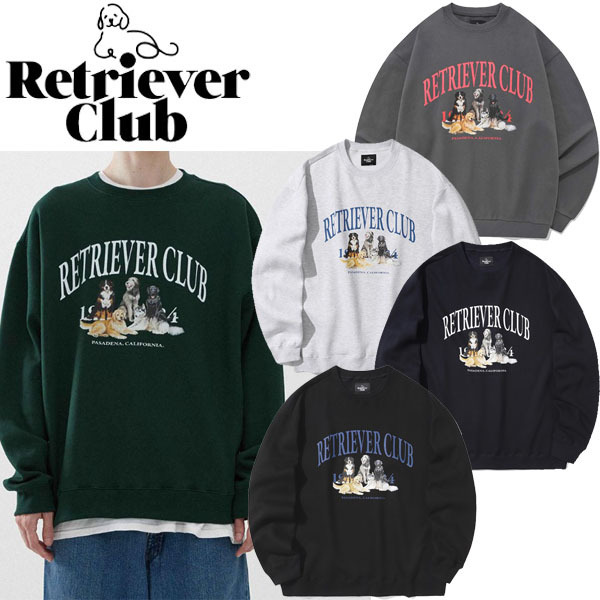 スウェット・トレーナー RETRIEVER CLUB RETRIEVER FRIENDS CREWNECK KS65