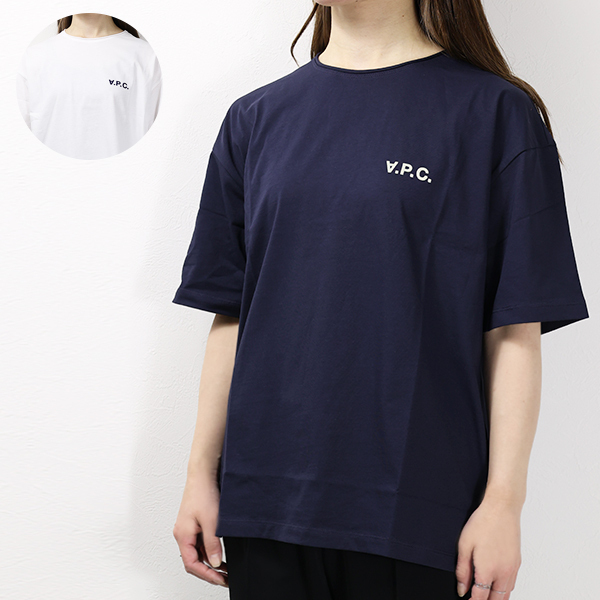 A.P.C. アーペーセー Tシャツ 半袖 クルーネック ロゴT コットン