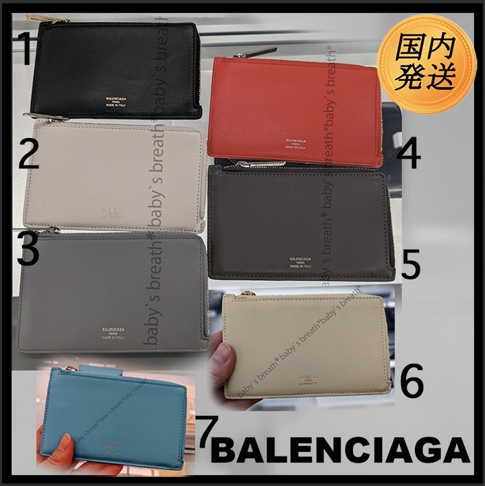 【国内発送★BALENCIAGA】ENVELOPE ロング コインカードホルダー