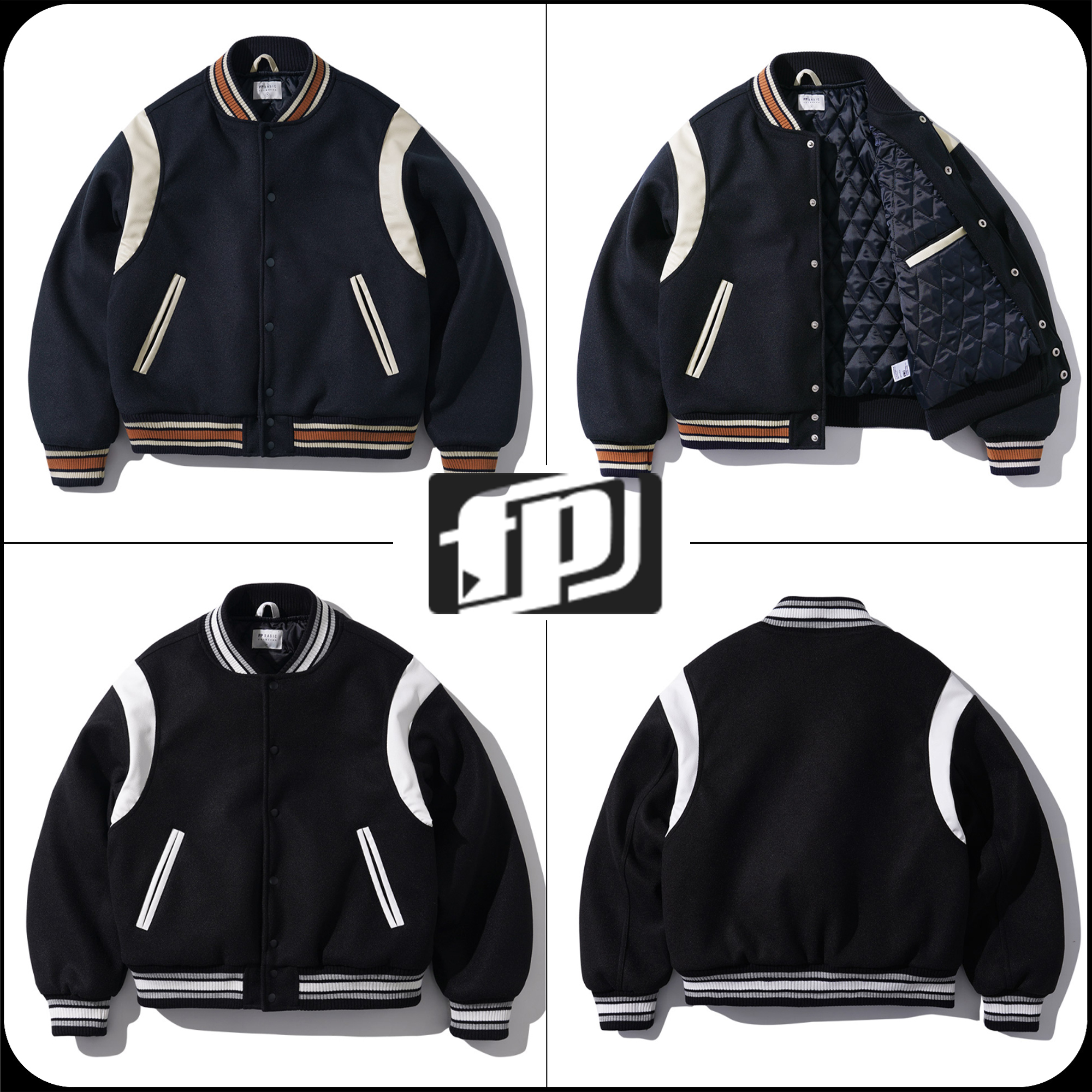 【FEPL】★NEW CITY WOOL BLEND VARSITY JAKET