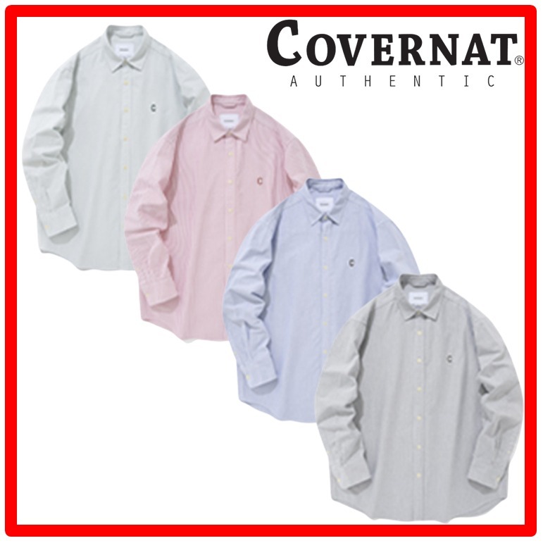 ★23SS★【COVERNAT】★C logo oxford striped shir.t★シャツ★