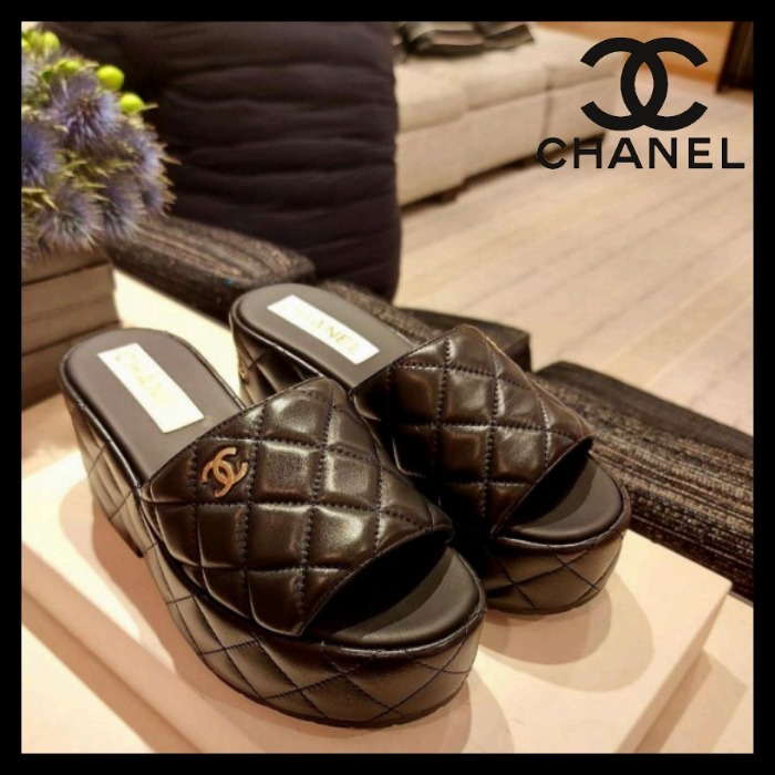 安い人気 CHANEL 厚底 シャネル スリッパ サンダルの通販 by ジュンジ