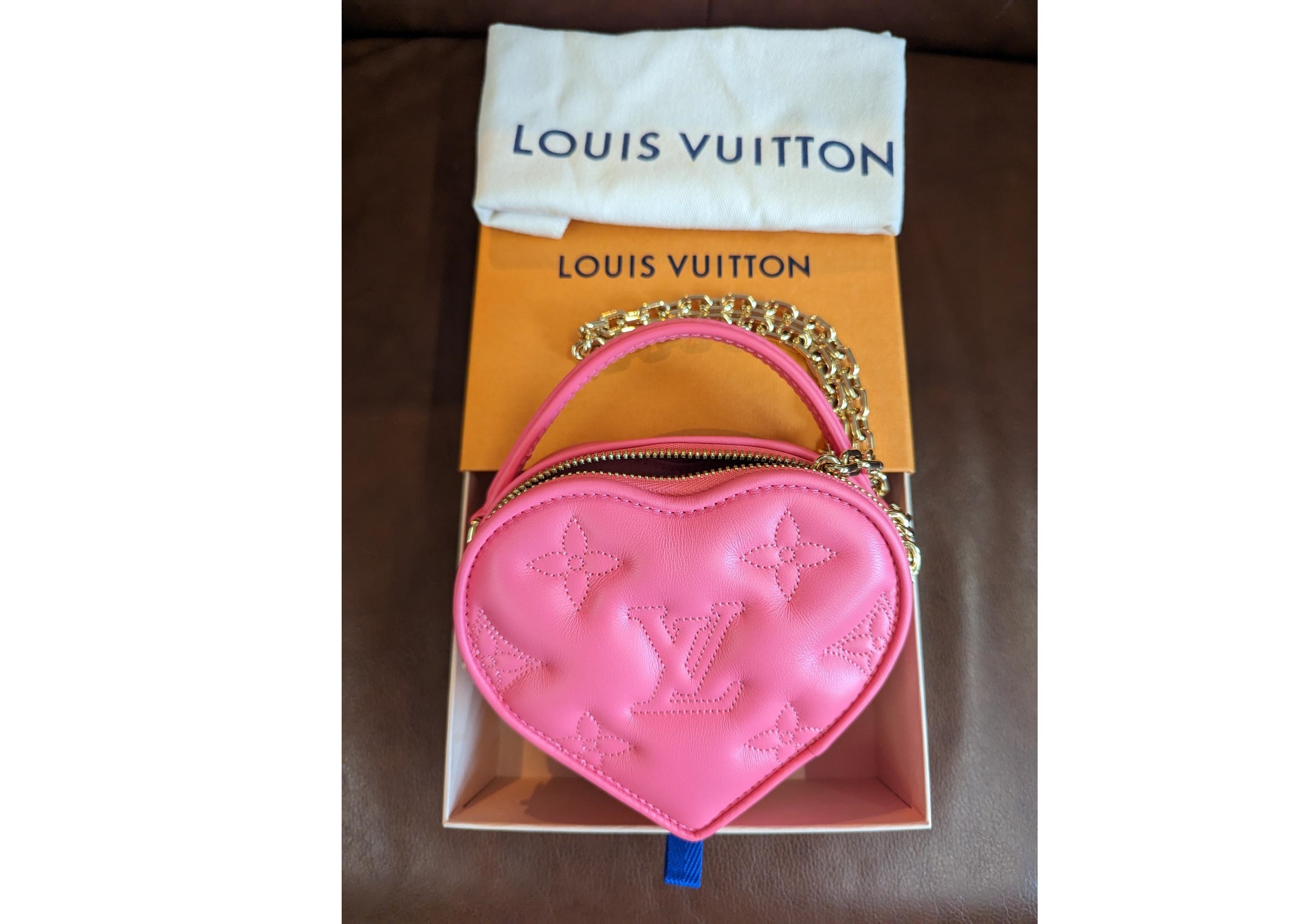 louis vuitton pink heart purse in 2023