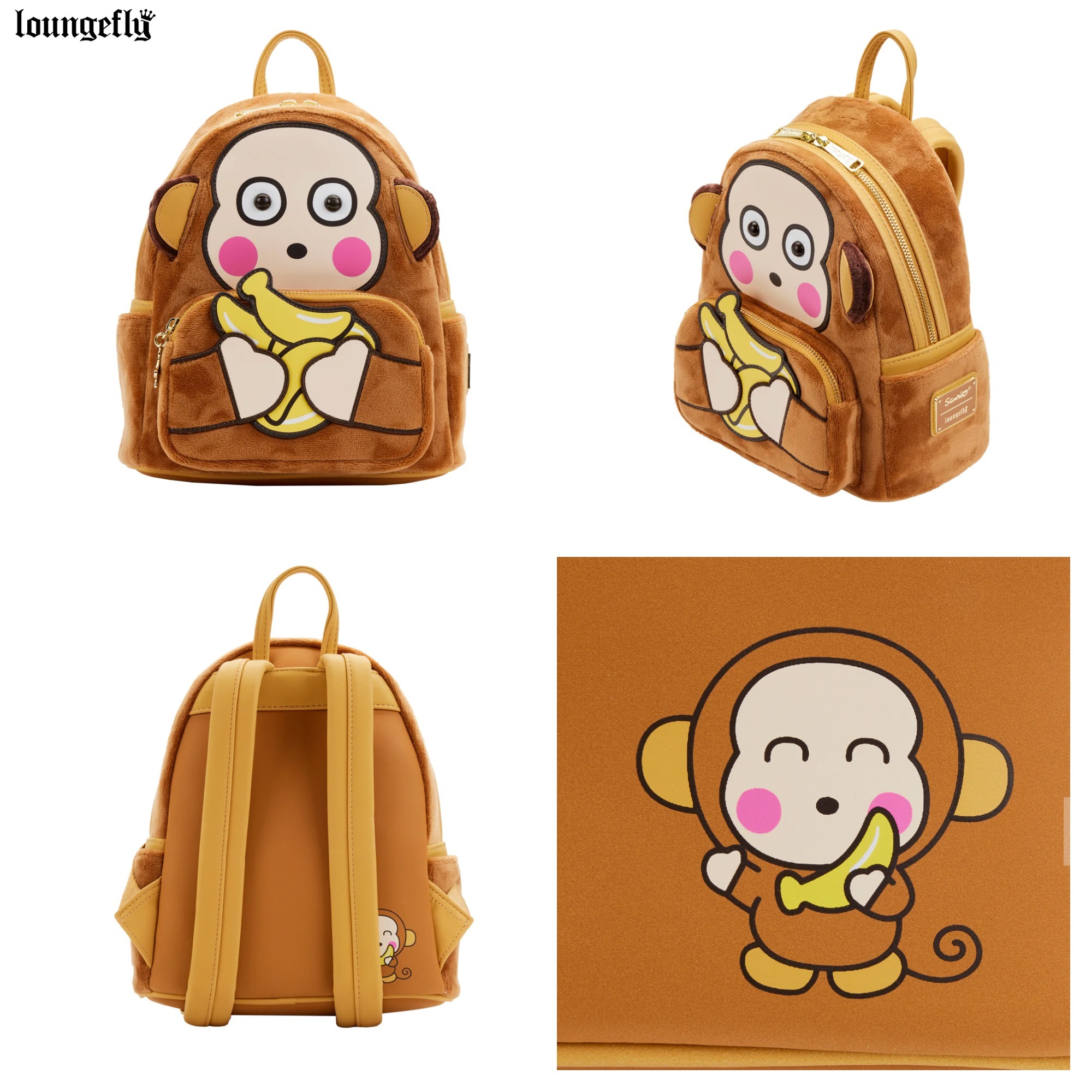 【Lounge Fly】Monkichi Cosplay Mini Backpack